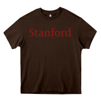 Chocolate Brown The stanford Heavy Core Tee - linhVisuals