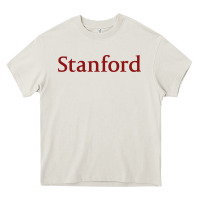 Cream The stanford Heavy Core Tee - linhVisuals