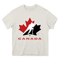 Cream hockey canada Heavy Core Tee - linhVisuals
