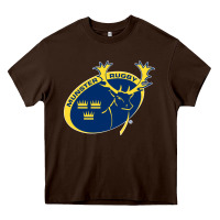 Chocolate Brown munster rugby Heavy Core Tee - linhVisuals
