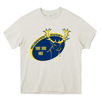 Cream munster rugby Heavy Core Tee - linhVisuals