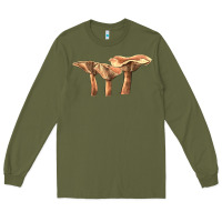 Army Green lactarius rufus mushroom Long Sleeve Tee - LillyAllenDesigns