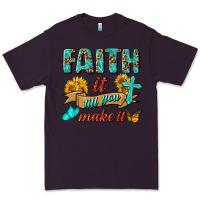 Plum Faith It Till You Make It Premium Tee - BundleAndBundleShop