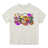 Cream Love Mardi Gras Heavy Core Tee - FaDigitalArtStudio