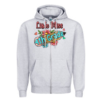 Heather Grey little miss fourth grade Zipper Hoodie - Jasminsmagicworld