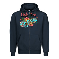 Navy little miss fourth grade Zipper Hoodie - Jasminsmagicworld