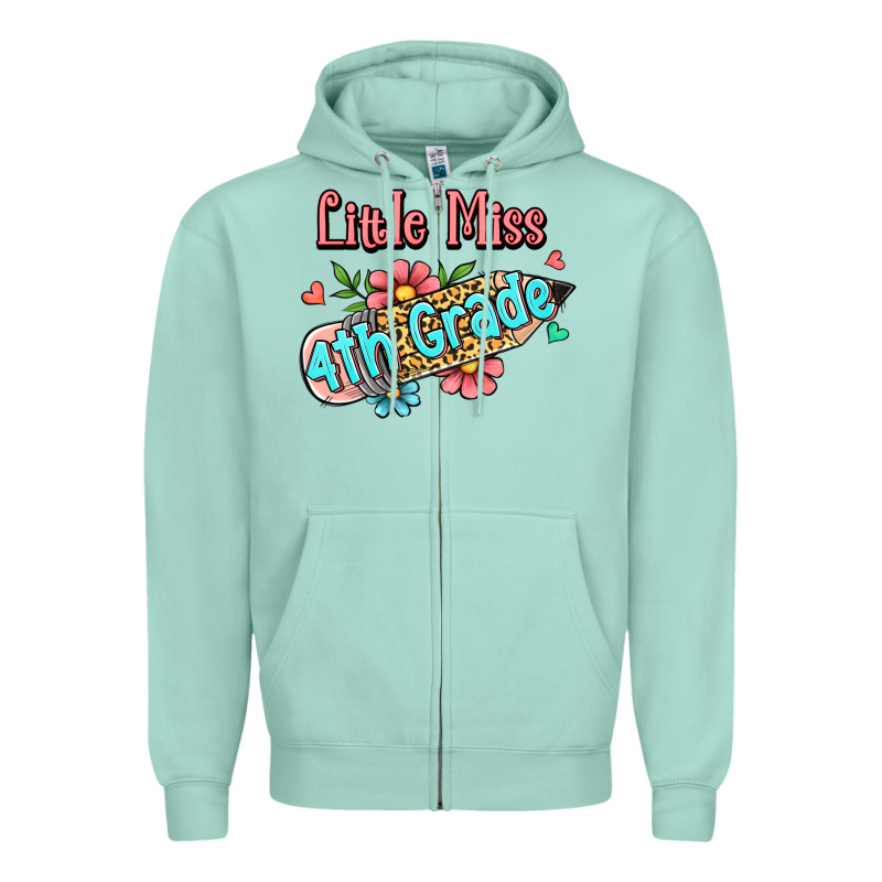 Little Miss Fourth Grade Zipper Hoodie by Jasminsmagicworld | Teevron