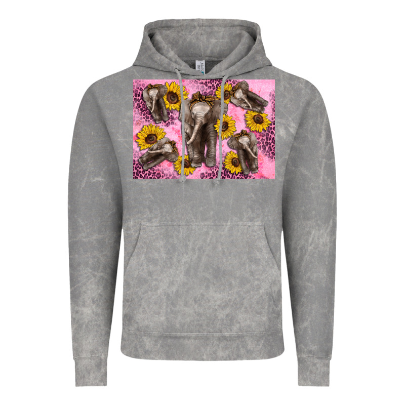 Baby Elephant Sunflowers Kid's Bottle Vintage Hoodie by Artiststas | Teevron