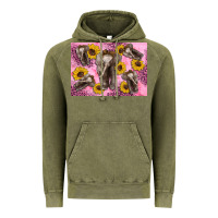 Vintage Olive Baby elephant sunflowers kid's bottle Vintage Hoodie - Artiststas