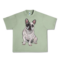Oil Green white black french bulldog Urban Heavy Tee - LillyAllenDesigns