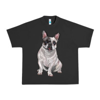 Pigment Black white black french bulldog Urban Heavy Tee - LillyAllenDesigns
