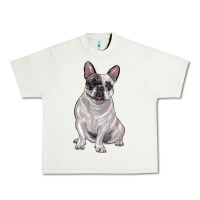 Pistachio white black french bulldog Urban Heavy Tee - LillyAllenDesigns