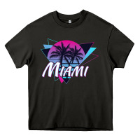 Asphalt miami beach souvenir vintage 80s Heavy Core Tee - linhVisuals
