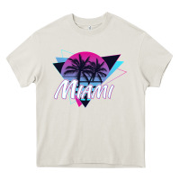 Cream miami beach souvenir vintage 80s Heavy Core Tee - linhVisuals