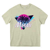 Mossy miami beach souvenir vintage 80s Heavy Core Tee - linhVisuals