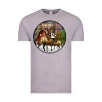 Vintage Zinc elk buck deer christmas Vintage Tee - LillyAllenDesigns