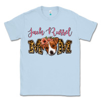 Dusty Blue Jack Russel Mom Classic Tee - Jasminsmagicworld