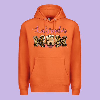 Labrador Mom Premium Hoodie Designed By Jasminsmagicworld