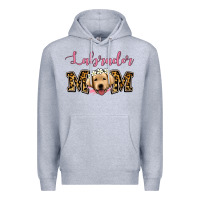 Heather Grey labrador mom Premium Hoodie - Jasminsmagicworld