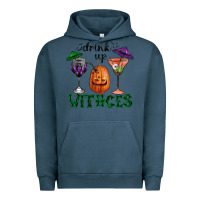 Pigment Midnight Navy drink up withces halloween Urban Hoodie - RanaPortraitStore