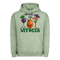 Pigment Oil Green drink up withces halloween Urban Hoodie - RanaPortraitStore