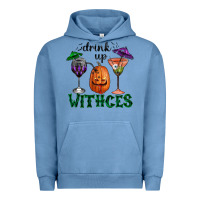 Pigment Pebble Blue drink up withces halloween Urban Hoodie - RanaPortraitStore