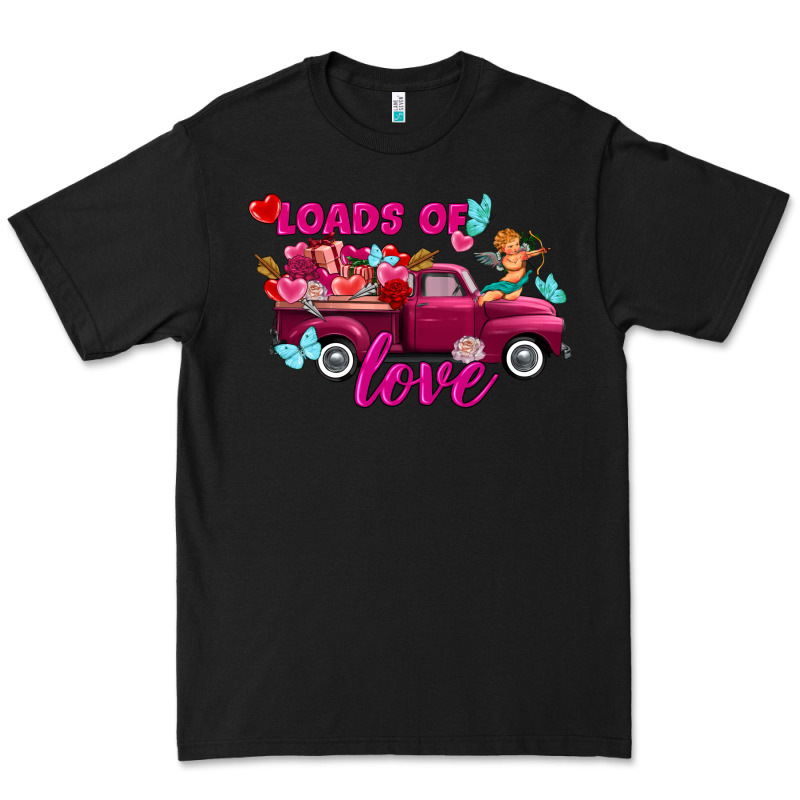 Loads Of Love Valentine's Day Truck Premium Tee by FaDigitalArtStudio | Teevron
