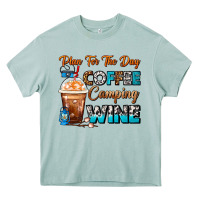 Arona Plan For The Day Coffee Camping Wine Frappe Coffee Heavy Core Tee - FaDigitalArtStudio