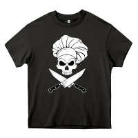 Asphalt chef skull and crossbones knives halloween Heavy Core Tee - linhVisuals