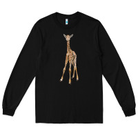 Black baby giraffe Long Sleeve Tee - LillyAllenDesigns