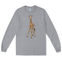 Heather Grey baby giraffe Long Sleeve Tee - LillyAllenDesigns