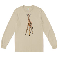 Mushroom baby giraffe Long Sleeve Tee - LillyAllenDesigns