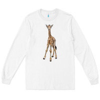 White baby giraffe Long Sleeve Tee - LillyAllenDesigns
