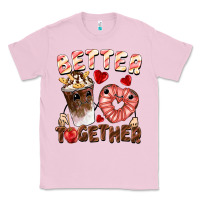 Bubblegum Pink Better together Valentine's Day Classic Tee - FaDigitalArtStudio