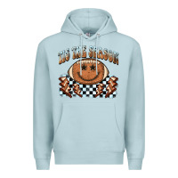 Blue Mist tis the season football smiley face Premium Hoodie - BarkalooDesign