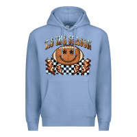 Colony Blue tis the season football smiley face Premium Hoodie - BarkalooDesign