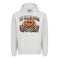 Dove Grey tis the season football smiley face Premium Hoodie - BarkalooDesign