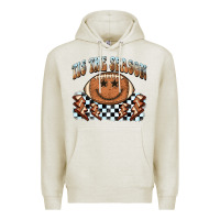 Oatmeal Heather tis the season football smiley face Premium Hoodie - BarkalooDesign