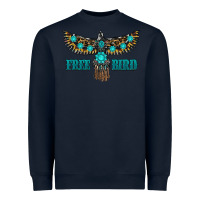 Navy turquoise freebird Heavyweight Sweatshirt - RanaPortraitStore