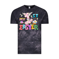 Cloud Black My 1st Easter Vintage Tee - CowhideDigitalArt