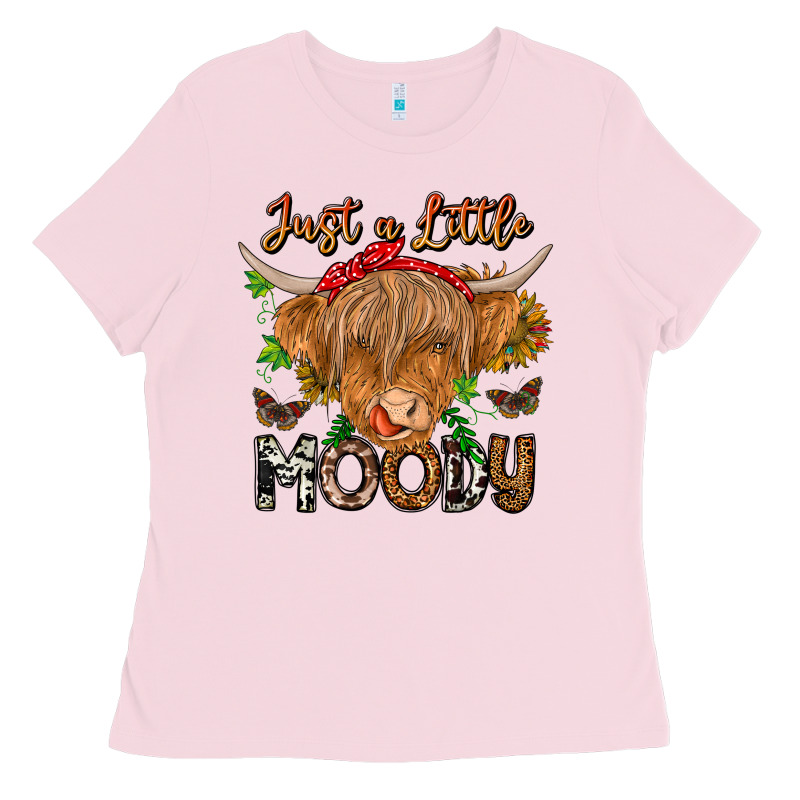 Just A Little Moody Ladies Tee by CowhideDigitalArt | Teevron