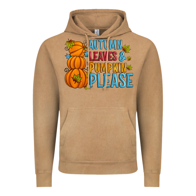 Autumn Leaves And Pumpkin Please Vintage Hoodie by Artiststas | Teevron