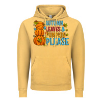 Vintage Mustard Autumn leaves and pumpkin please Vintage Hoodie - Artiststas