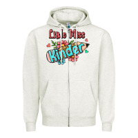 Oatmeal Heather little miss kindergarten Zipper Hoodie - Jasminsmagicworld