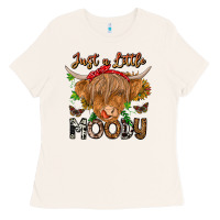 Bone Just a Little Moody Ladies Tee - CowhideDigitalArt