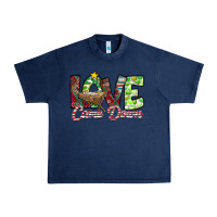 Navy Love Came Down Urban Heavy Tee - CowhideDigitalArt