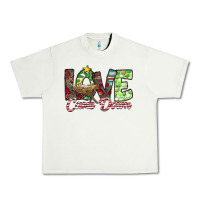 Pistachio Love Came Down Urban Heavy Tee - CowhideDigitalArt
