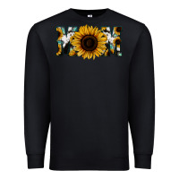 Black Sunflower Cowhide Mom Premium Sweatshirt - Jasminsmagicworld