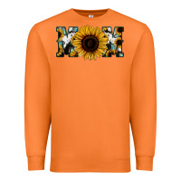 Carrot Sunflower Cowhide Mom Premium Sweatshirt - Jasminsmagicworld