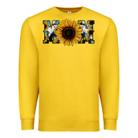 Lemon Sunflower Cowhide Mom Premium Sweatshirt - Jasminsmagicworld